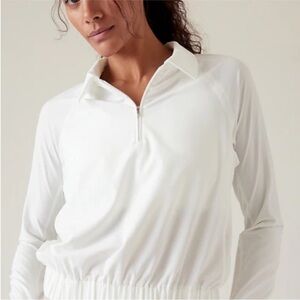 Athleta Advantage Polo- White- Medium